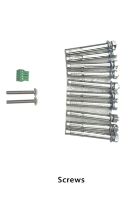 Wall Mounted Battery Screws